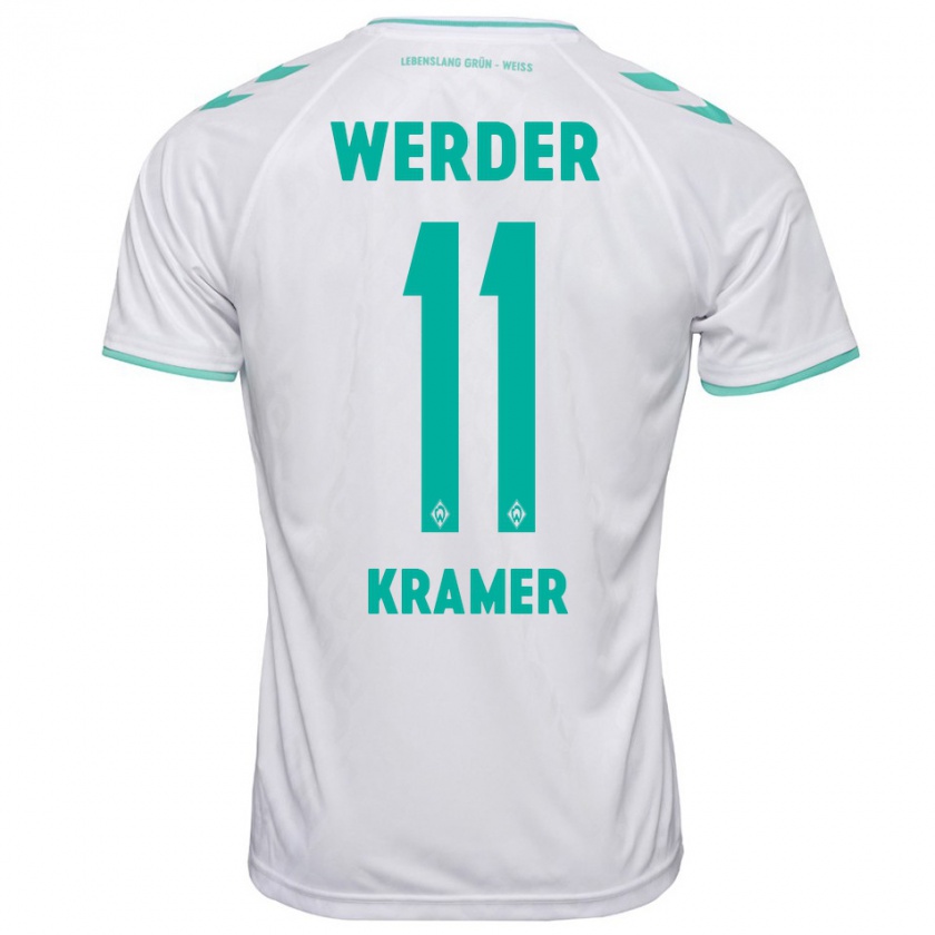 Kandiny Uomo Maglia Levi-Marinus Kramer #11 Bianco Kit Gara Away 2023/24 Maglietta