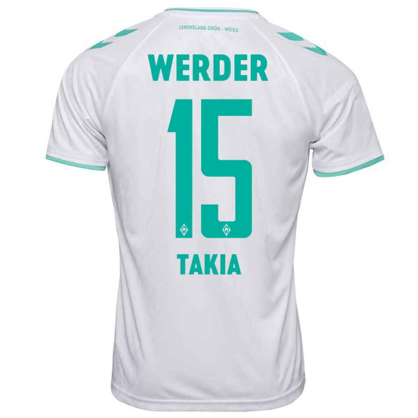 Kandiny Uomo Maglia Toirik Onlam Takia #15 Bianco Kit Gara Away 2023/24 Maglietta