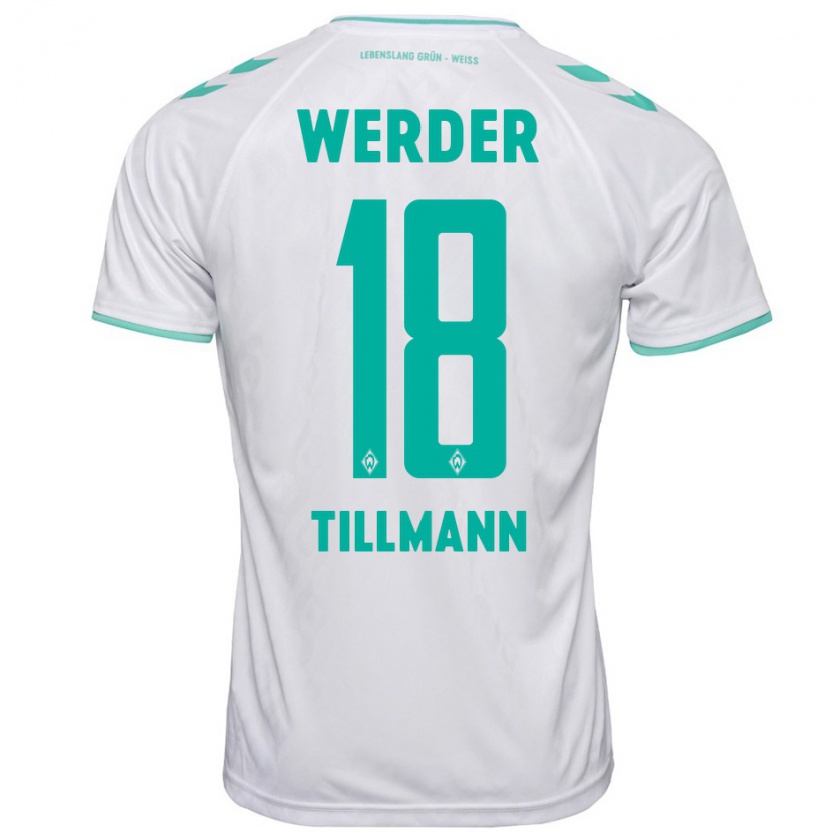 Kandiny Uomo Maglia Felix Tillmann #18 Bianco Kit Gara Away 2023/24 Maglietta