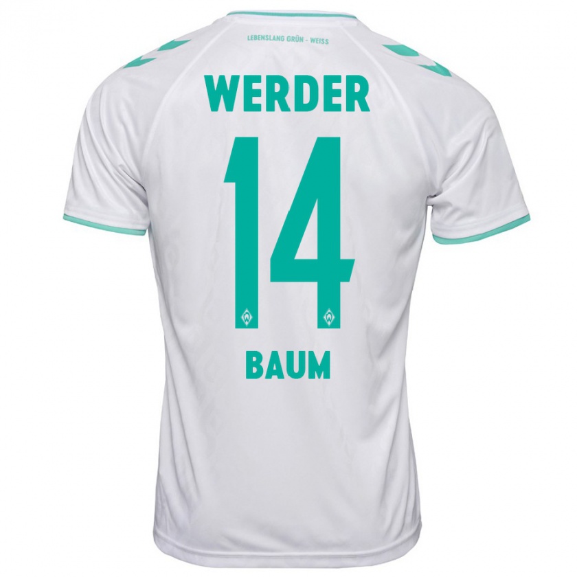 Kandiny Uomo Maglia Lennart Baum #14 Bianco Kit Gara Away 2023/24 Maglietta