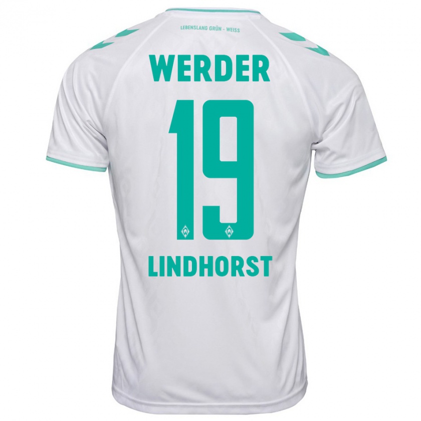 Kandiny Uomo Maglia Jerrit Lindhorst #19 Bianco Kit Gara Away 2023/24 Maglietta