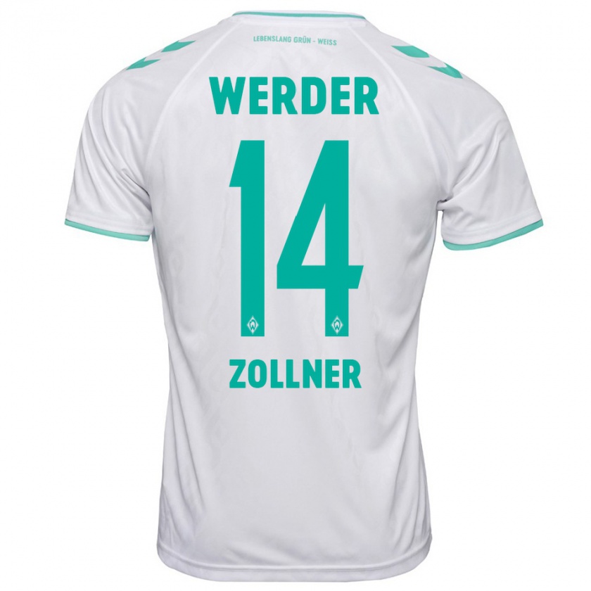 Kandiny Heren Adrian Zollner #14 Wit Uitshirt Uittenue 2023/24 T-Shirt België