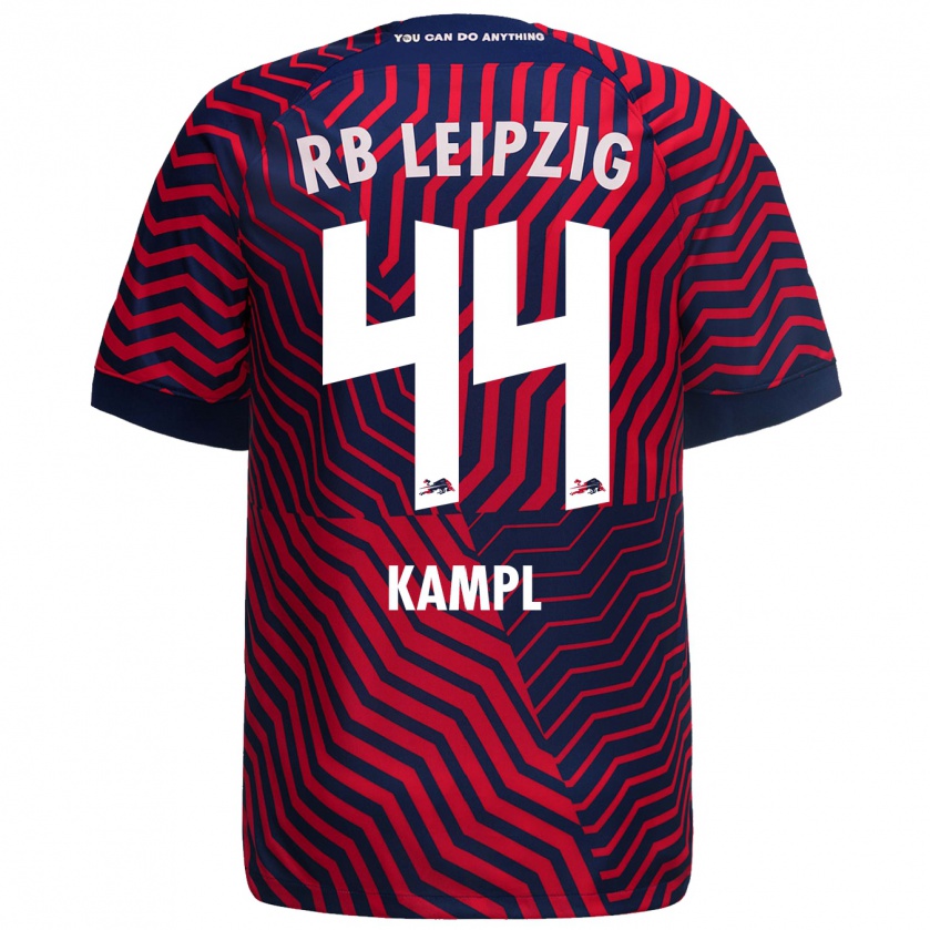 Kandiny Herren Kevin Kampl #44 Blau Rot Auswärtstrikot Trikot 2023/24 T-Shirt Österreich