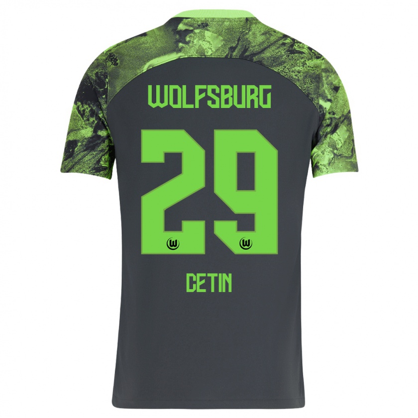 Kandiny Herren Erkan Cetin #29 Dunkelgrau Auswärtstrikot Trikot 2023/24 T-Shirt Österreich