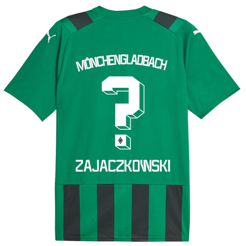 Kandiny Herren Vincent Zajaczkowski #0 Schwarz Grün Auswärtstrikot Trikot 2023/24 T-Shirt Österreich