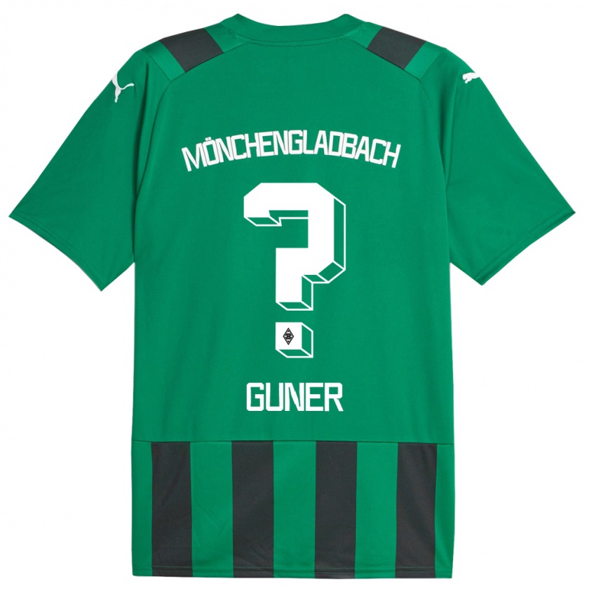 Kandiny Herren Can Armando Güner #0 Schwarz Grün Auswärtstrikot Trikot 2023/24 T-Shirt Österreich