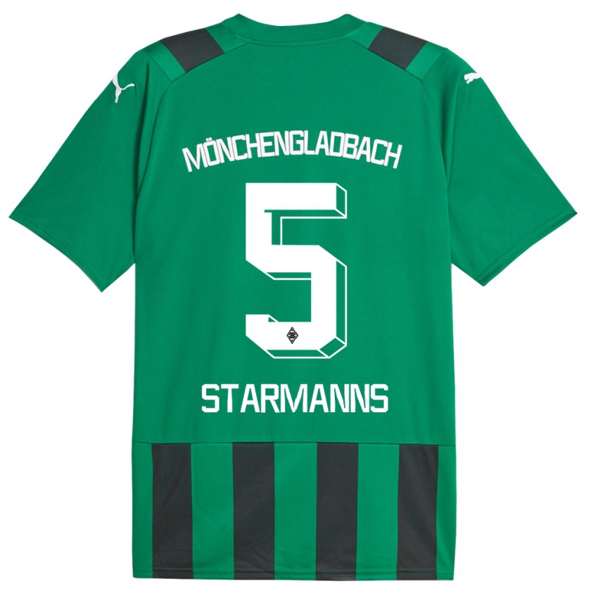 Kandiny Herren Sandra Starmanns #5 Schwarz Grün Auswärtstrikot Trikot 2023/24 T-Shirt Österreich