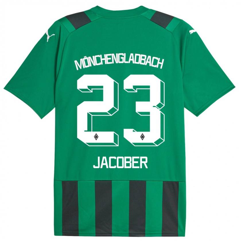 Kandiny Herren Magdalena Jacober #23 Schwarz Grün Auswärtstrikot Trikot 2023/24 T-Shirt Österreich