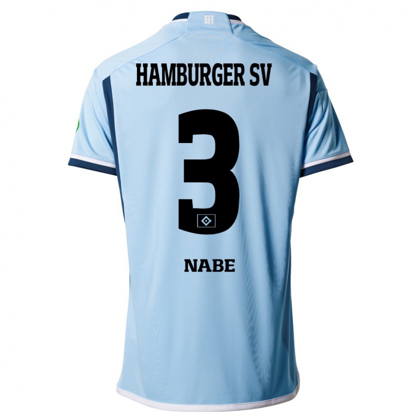 Kandiny Herren Jamal Nabe #3 Blau Auswärtstrikot Trikot 2023/24 T-Shirt Österreich