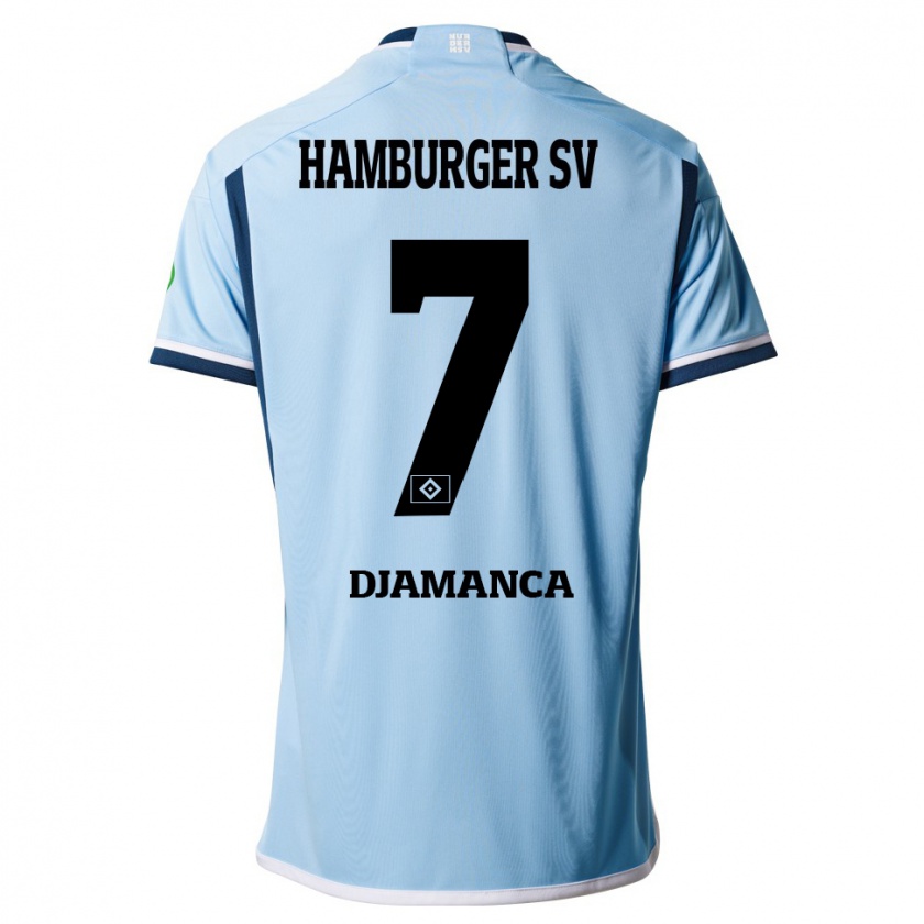 Kandiny Heren Ismaila Djamanca #7 Blauw Uitshirt Uittenue 2023/24 T-Shirt België