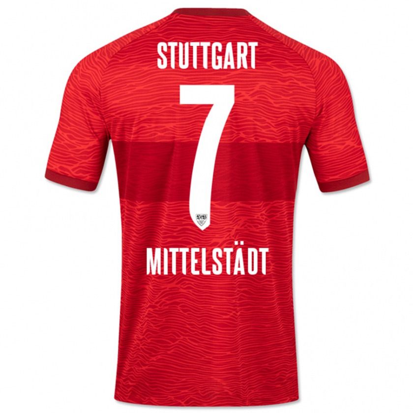 Kandiny Uomo Maglia Maximilian Mittelstädt #7 Rosso Kit Gara Away 2023/24 Maglietta