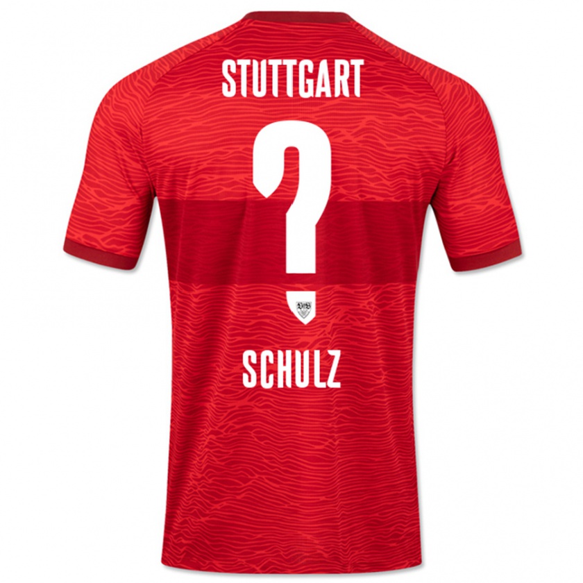 Kandiny Uomo Maglia Tim Schulz #0 Rosso Kit Gara Away 2023/24 Maglietta