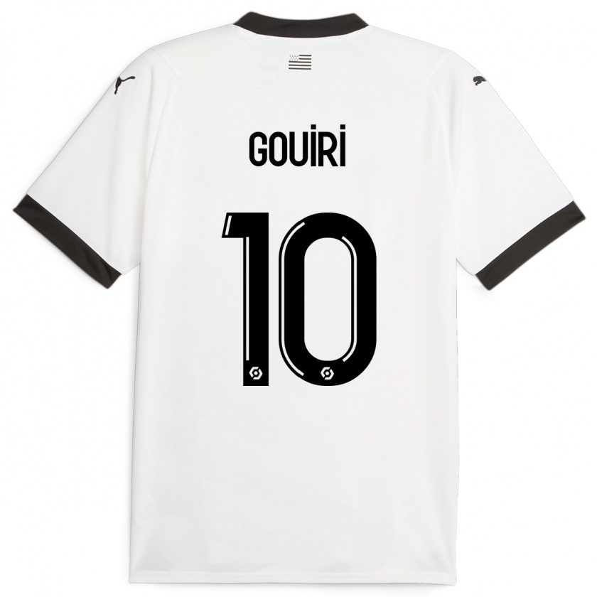 Kandiny Heren Amine Gouiri #10 Wit Uitshirt Uittenue 2023/24 T-Shirt België