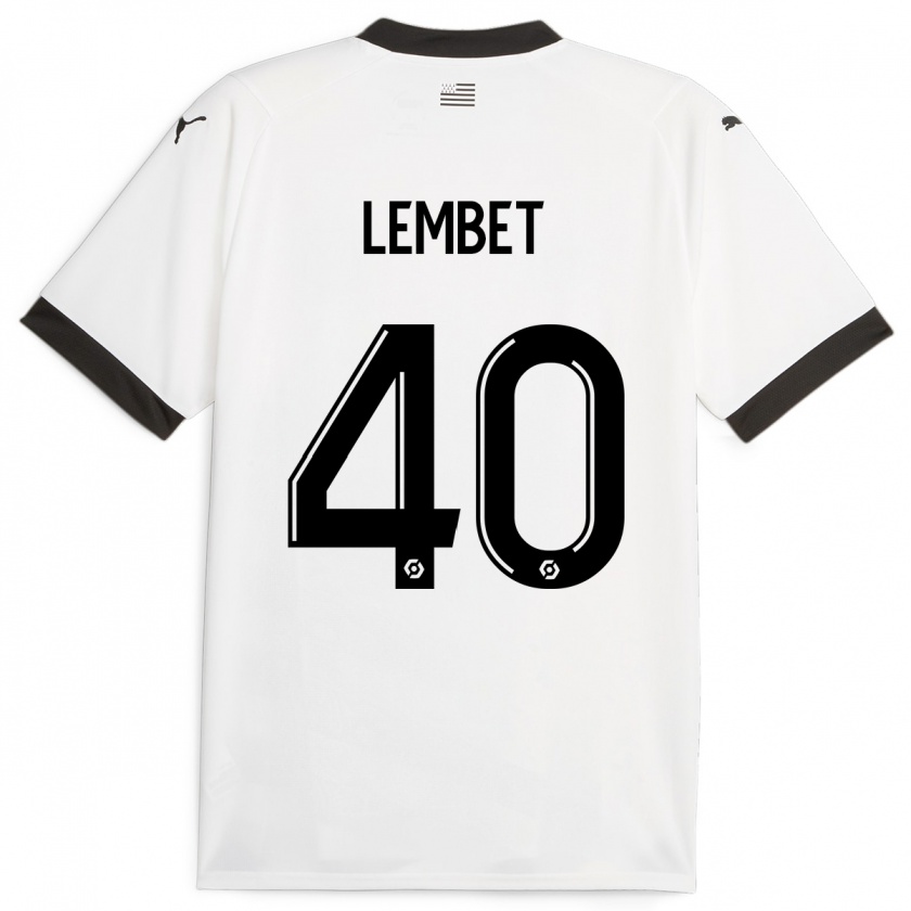 Kandiny Herren Geoffrey Lembet #40 Weiß Auswärtstrikot Trikot 2023/24 T-Shirt Österreich