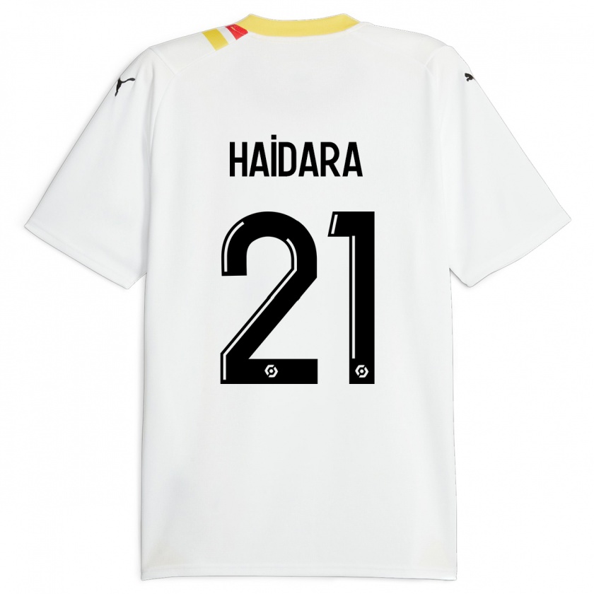 Kandiny Uomo Maglia Massadio Haidara #21 Nero Kit Gara Away 2023/24 Maglietta