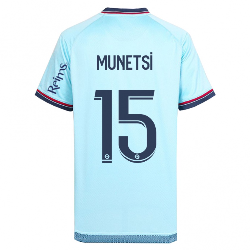 Kandiny Uomo Maglia Marshall Munetsi #15 Cielo Blu Kit Gara Away 2023/24 Maglietta