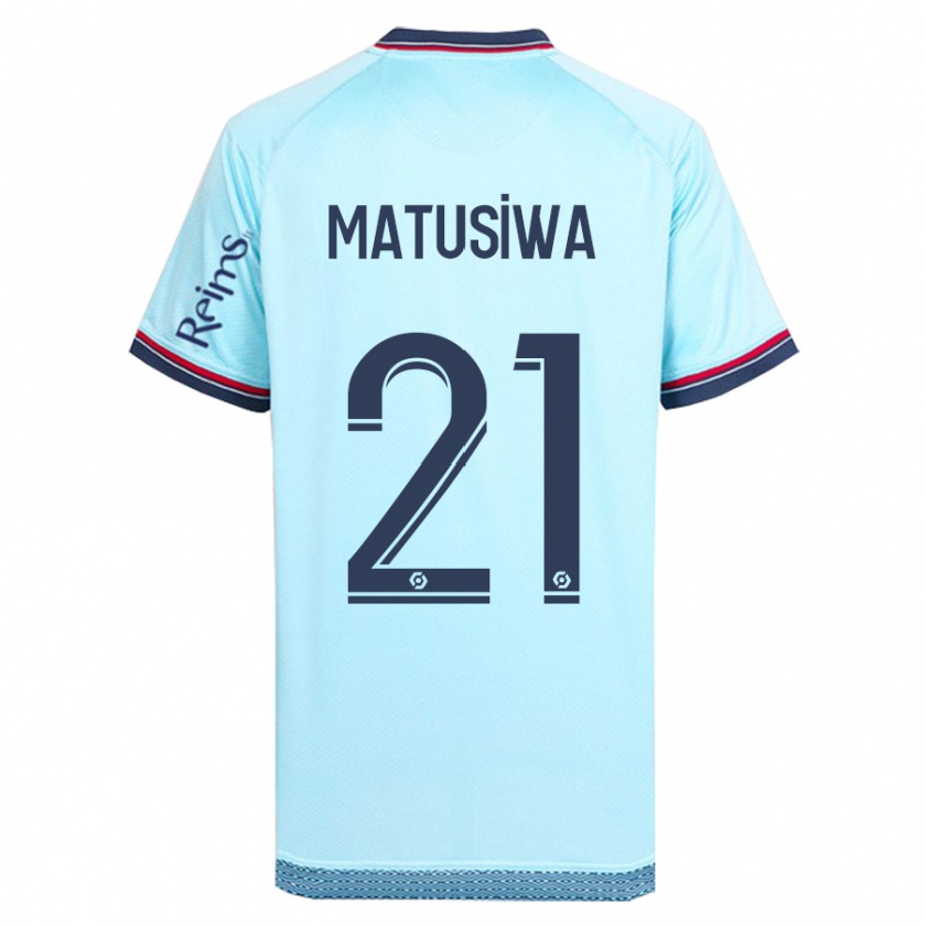 Kandiny Uomo Maglia Azor Matusiwa #21 Cielo Blu Kit Gara Away 2023/24 Maglietta