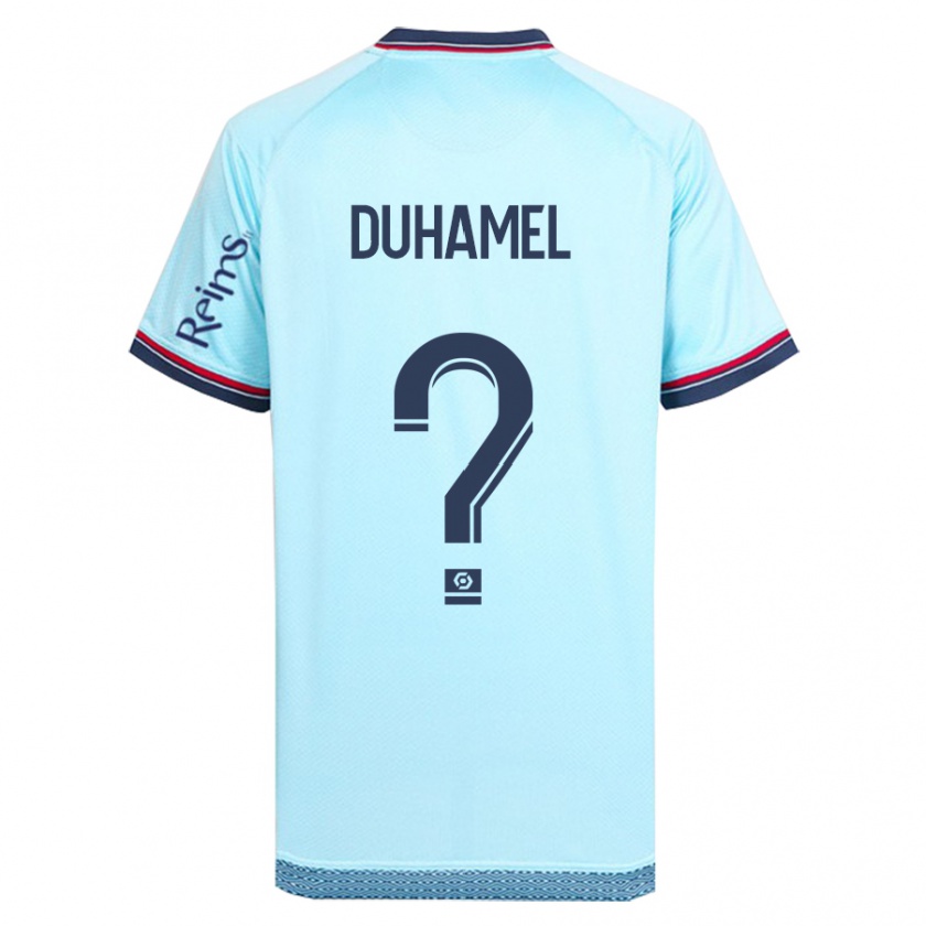 Kandiny Uomo Maglia Lino Duhamel #0 Cielo Blu Kit Gara Away 2023/24 Maglietta