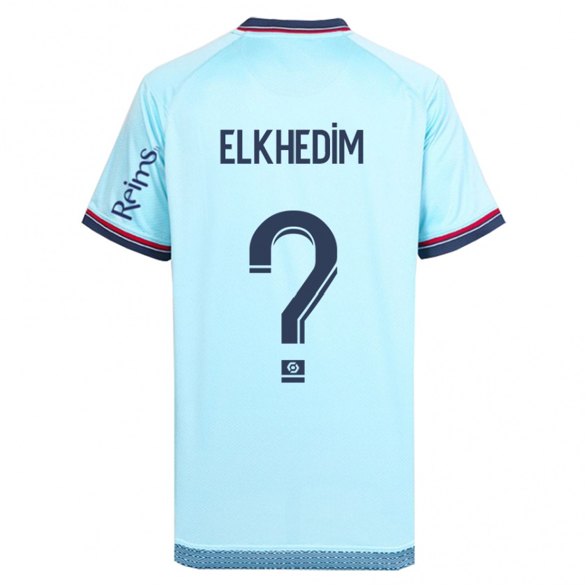 Kandiny Hombre Camiseta Abdenoor Elkhedim #0 Cielo Azul 2ª Equipación 2023/24 La Camisa