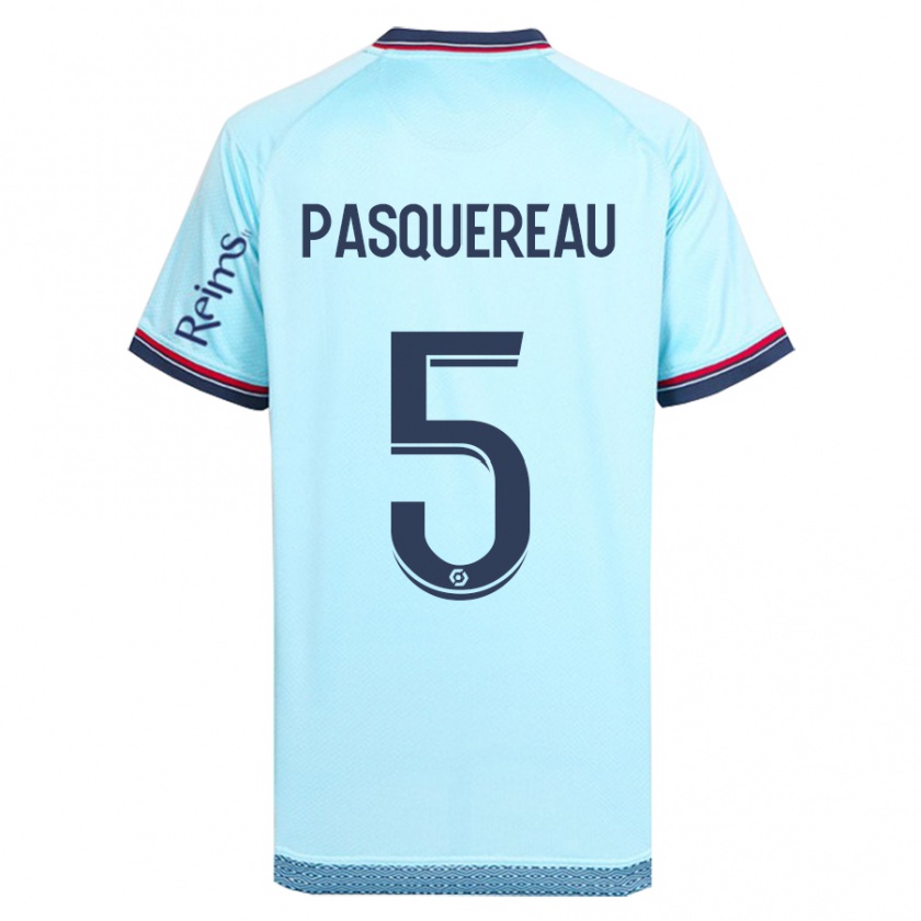 Kandiny Uomo Maglia Julie Pasquereau #5 Cielo Blu Kit Gara Away 2023/24 Maglietta