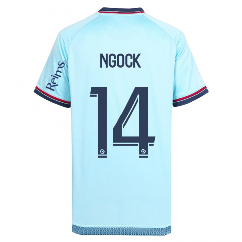 Kandiny Uomo Maglia Monique Ngock #14 Cielo Blu Kit Gara Away 2023/24 Maglietta