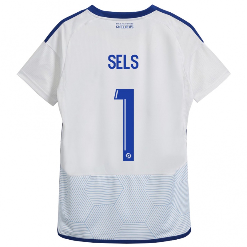 Kandiny Uomo Maglia Matz Sels #1 Bianco Kit Gara Away 2023/24 Maglietta