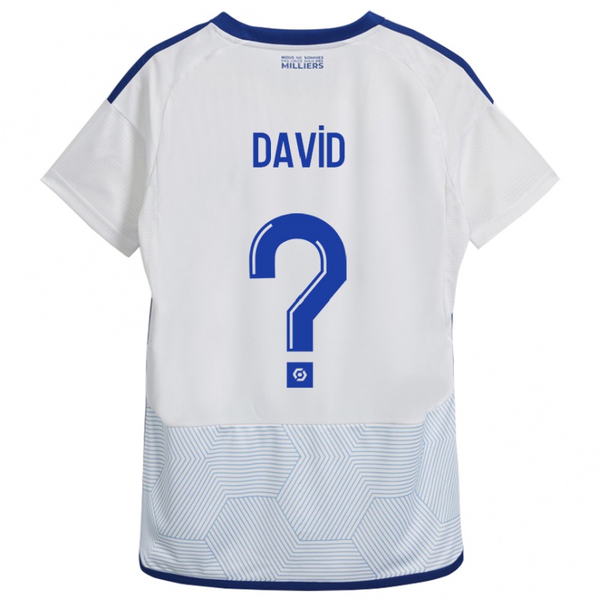 Kandiny Heren David #0 Wit Uitshirt Uittenue 2023/24 T-Shirt België