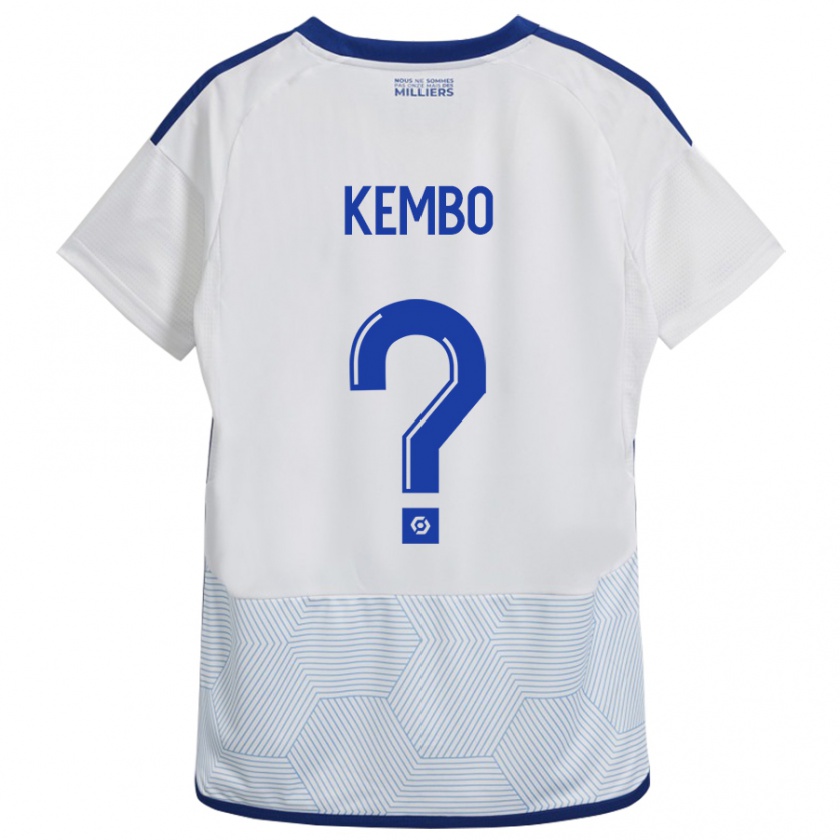 Kandiny Heren Driss Kembo #0 Wit Uitshirt Uittenue 2023/24 T-Shirt België