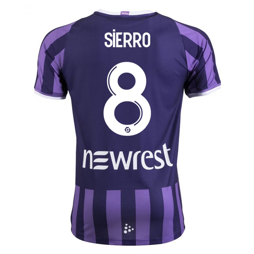 Kandiny Uomo Maglia Vincent Sierro #8 Porpora Kit Gara Away 2023/24 Maglietta