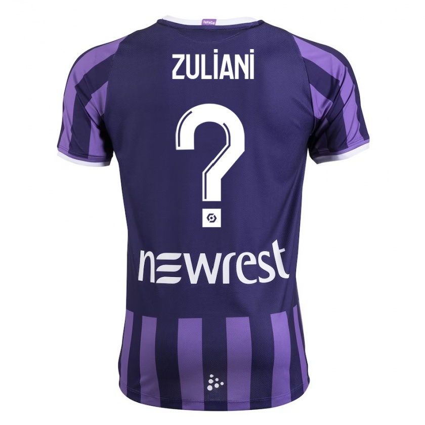 Kandiny Hombre Camiseta Edhy Zuliani #0 Morado 2ª Equipación 2023/24 La Camisa