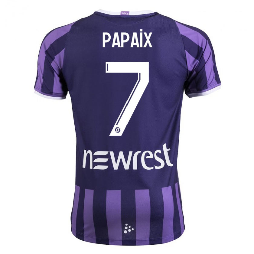 Kandiny Uomo Maglia Marie Papaix #7 Porpora Kit Gara Away 2023/24 Maglietta