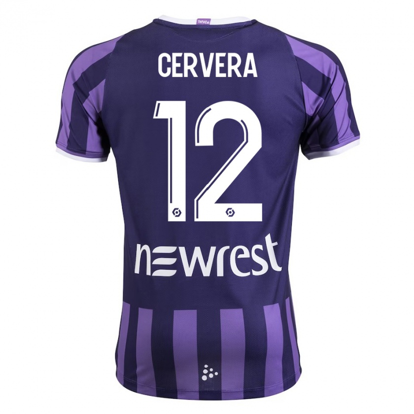 Kandiny Hombre Camiseta Laurianne Cervera #12 Morado 2ª Equipación 2023/24 La Camisa México