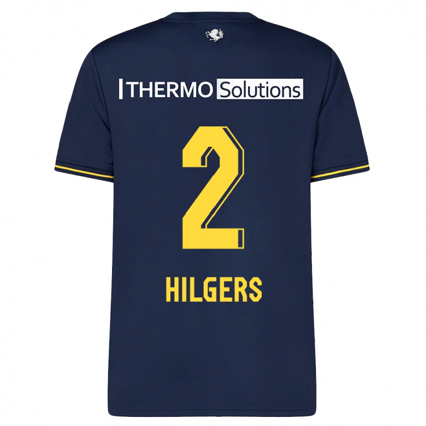 Kandiny Hombre Camiseta Mees Hilgers #2 Armada 2ª Equipación 2023/24 La Camisa