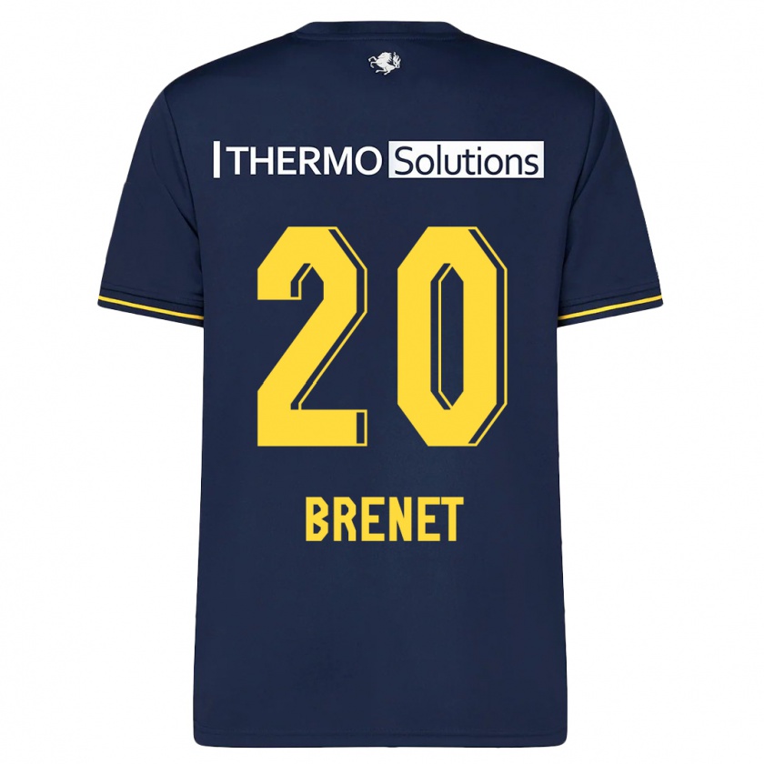 Kandiny Hombre Camiseta Joshua Brenet #20 Armada 2ª Equipación 2023/24 La Camisa