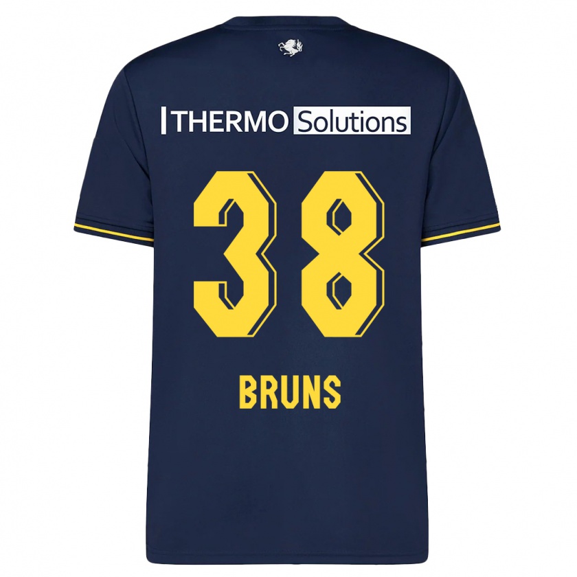 Kandiny Hombre Camiseta Max Bruns #38 Armada 2ª Equipación 2023/24 La Camisa