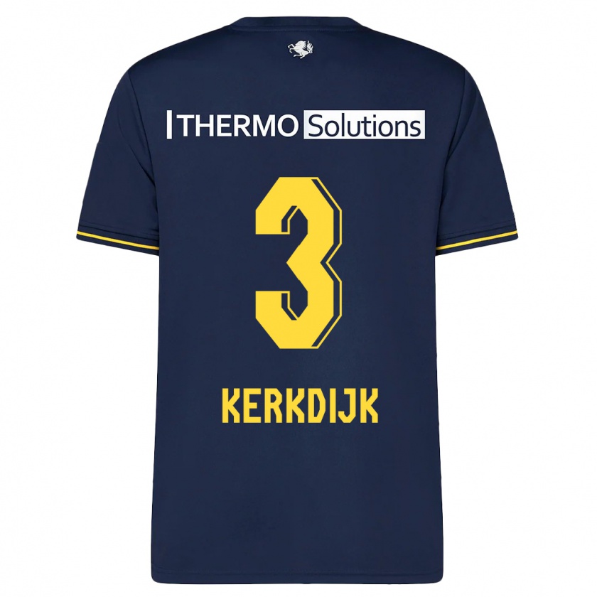 Kandiny Hombre Camiseta Danique Kerkdijk #3 Armada 2ª Equipación 2023/24 La Camisa