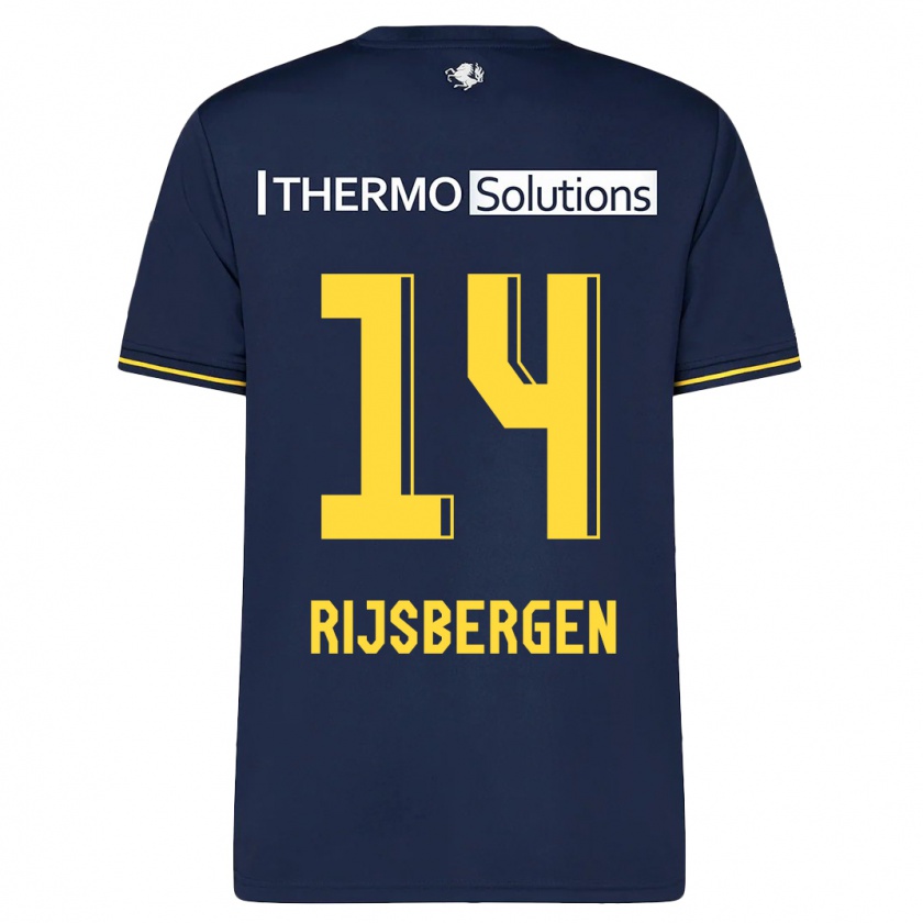 Kandiny Hombre Camiseta Liz Rijsbergen #14 Armada 2ª Equipación 2023/24 La Camisa