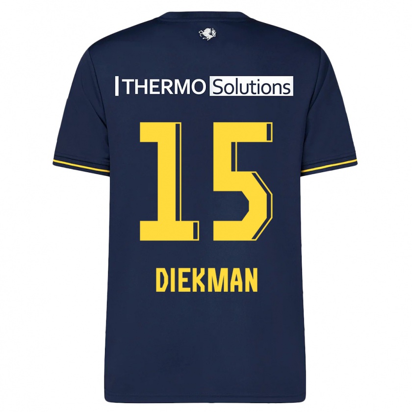 Kandiny Hombre Camiseta Jill Diekman #15 Armada 2ª Equipación 2023/24 La Camisa