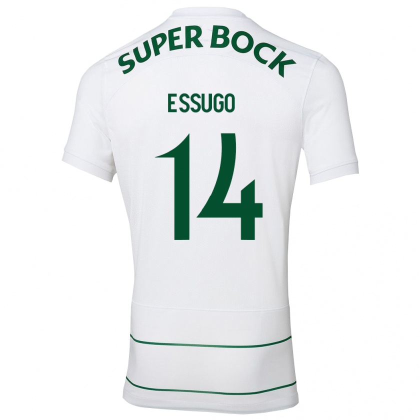 Kandiny Hombre Camiseta Dário Essugo #14 Blanco 2ª Equipación 2023/24 La Camisa