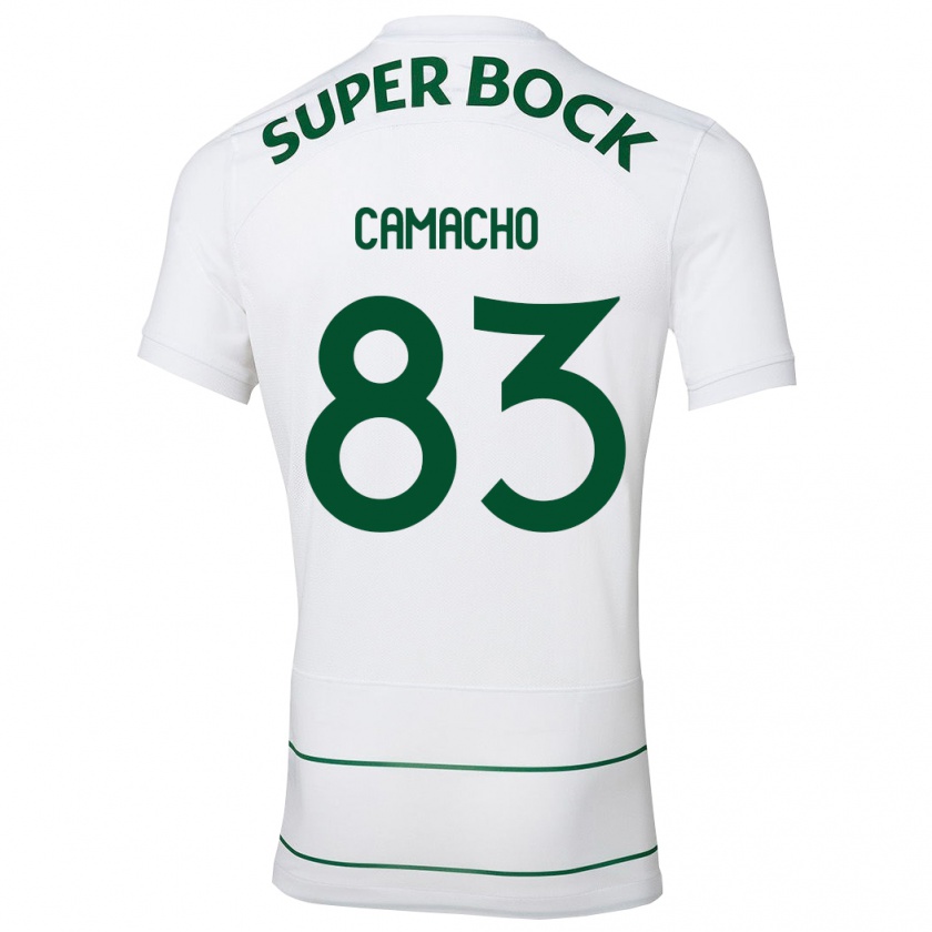 Kandiny Hombre Camiseta Rafael Camacho #83 Blanco 2ª Equipación 2023/24 La Camisa