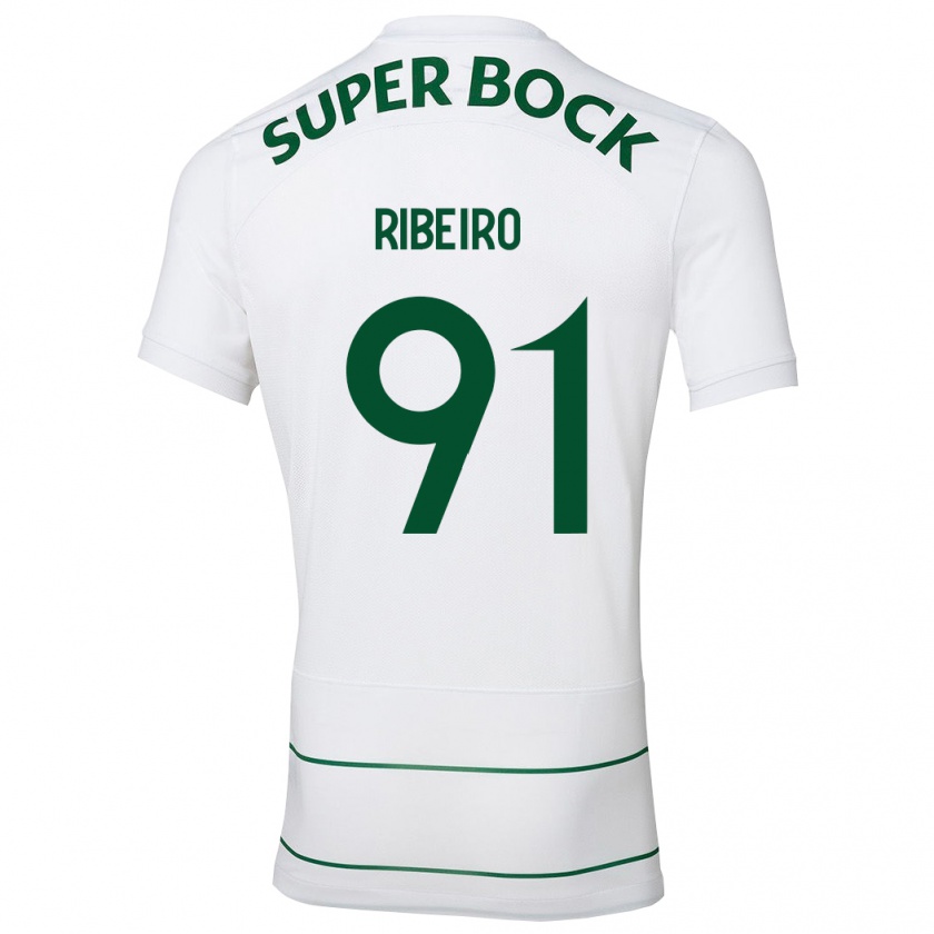 Kandiny Hombre Camiseta Rodrigo Ribeiro #91 Blanco 2ª Equipación 2023/24 La Camisa