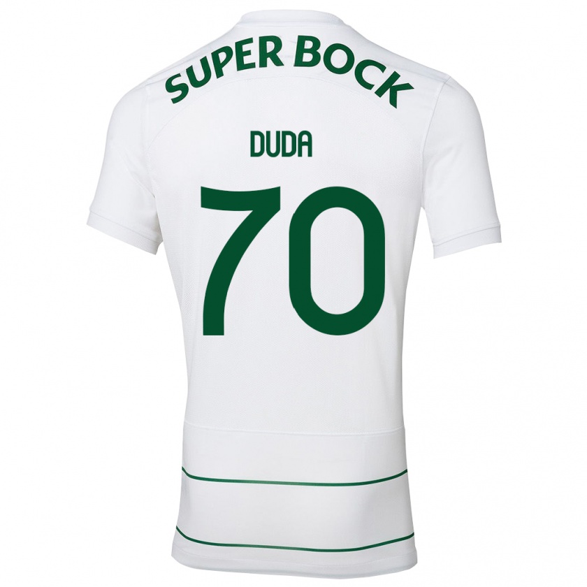 Kandiny Uomo Maglia Dudá #70 Bianco Kit Gara Away 2023/24 Maglietta