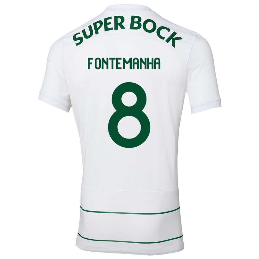 Kandiny Uomo Maglia Rita Fontemanha #8 Bianco Kit Gara Away 2023/24 Maglietta