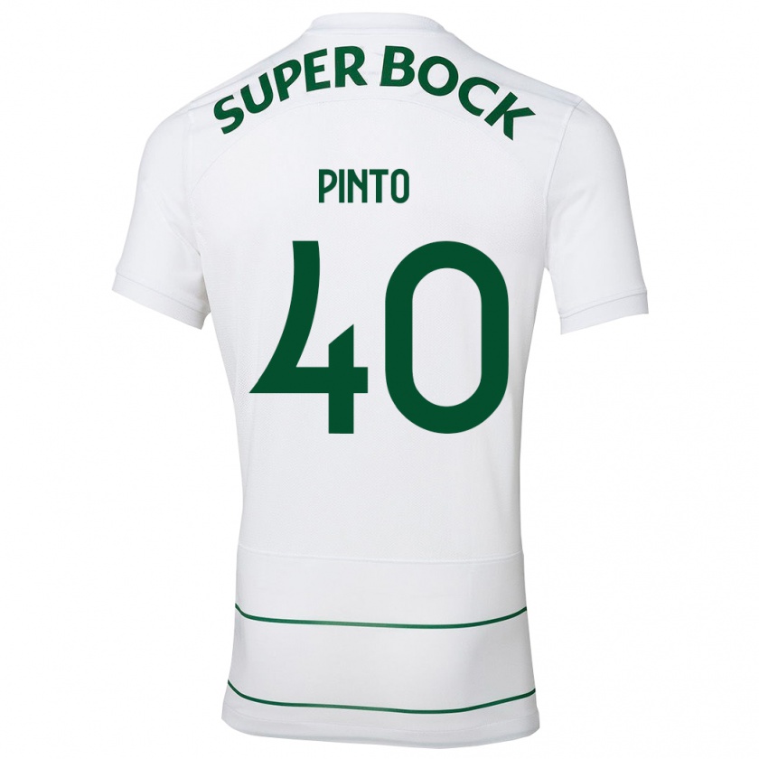 Kandiny Uomo Maglia Rita Pinto De Almeida #40 Bianco Kit Gara Away 2023/24 Maglietta