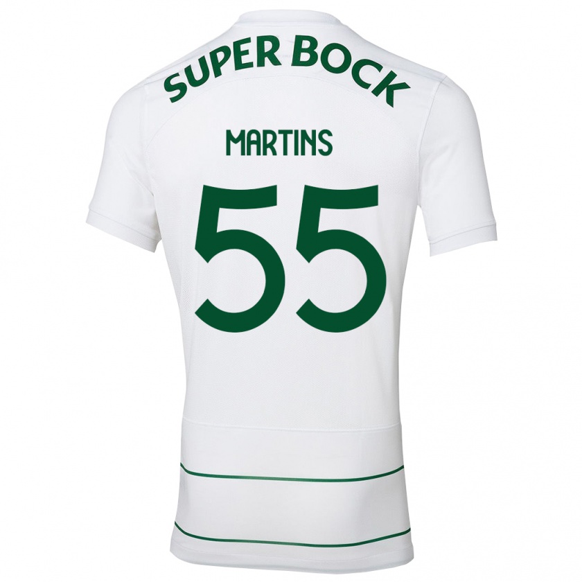 Kandiny Hombre Camiseta Carolina Martins #55 Blanco 2ª Equipación 2023/24 La Camisa