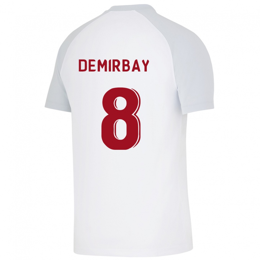 Kandiny Hombre Camiseta Kerem Demirbay #8 Blanco 2ª Equipación 2023/24 La Camisa