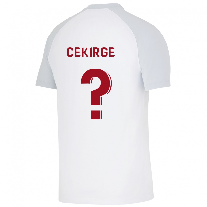 Kandiny Hombre Camiseta Yasin Cekirge #0 Blanco 2ª Equipación 2023/24 La Camisa