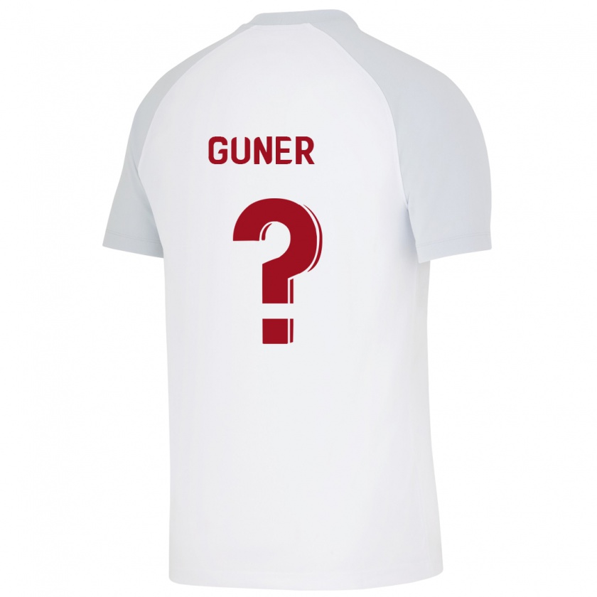 Kandiny Uomo Maglia Batuhan Güner #0 Bianco Kit Gara Away 2023/24 Maglietta