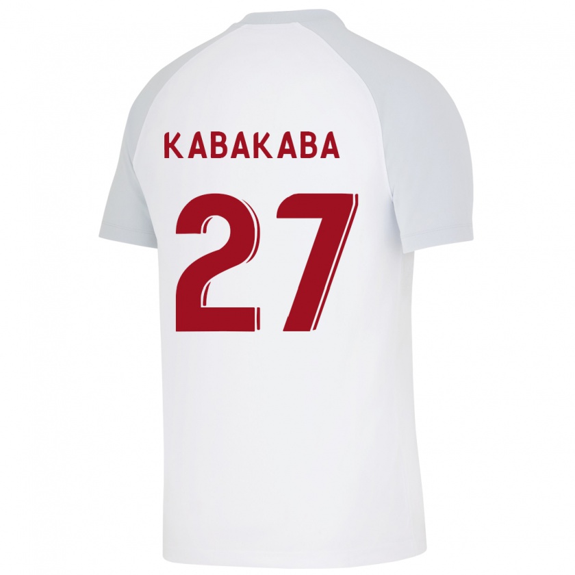 Kandiny Hombre Camiseta Naomie Kabakaba #27 Blanco 2ª Equipación 2023/24 La Camisa