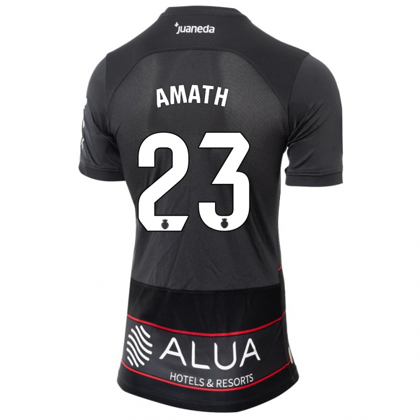 Kandiny Uomo Maglia Amath Ndiaye #23 Nero Kit Gara Away 2023/24 Maglietta